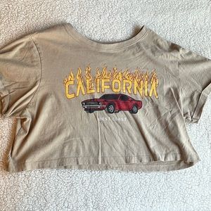 West Coast Tour Crop T Shirt